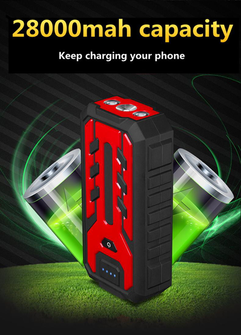 Car battery emergency start power portable jump starter multi-function 3