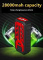 Car battery emergency start power portable jump starter multi-function 3