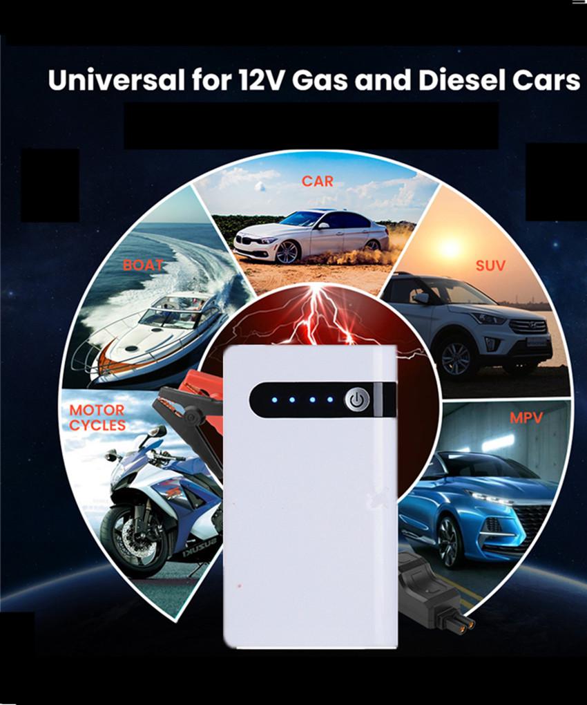 Car emergency start power battery jump starter multifunctional wireless charger 5