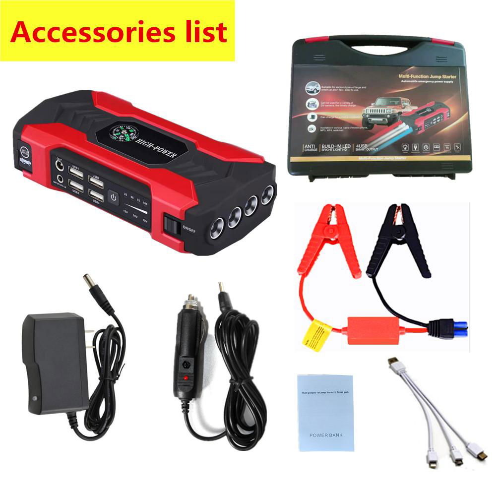 Car battery emergency start power jump starter multifunctional convenient 5