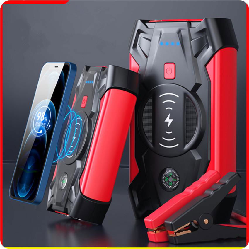 Car battery emergency start power jump starter multifunctional wireless charger