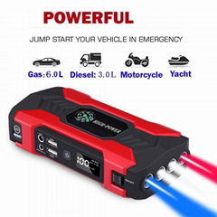 Car battery emergency start power