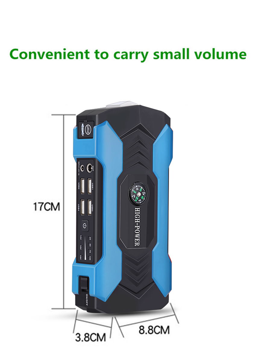 Car battery emergency start power portable jump starter multifunctional wireless 2