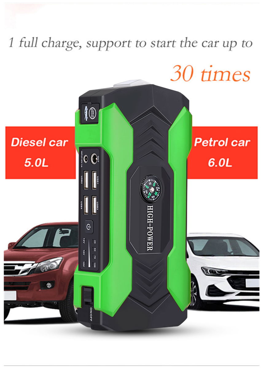 Car battery emergency start power portable jump starter multifunctional wireless 5