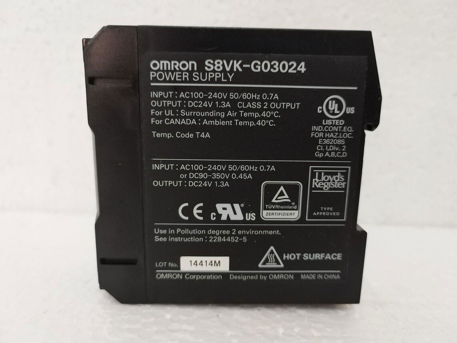 OMRON S8VK-G03024 power input: AC 100-240V; Output: DC24V 1.3A Genuine Power Sup 5