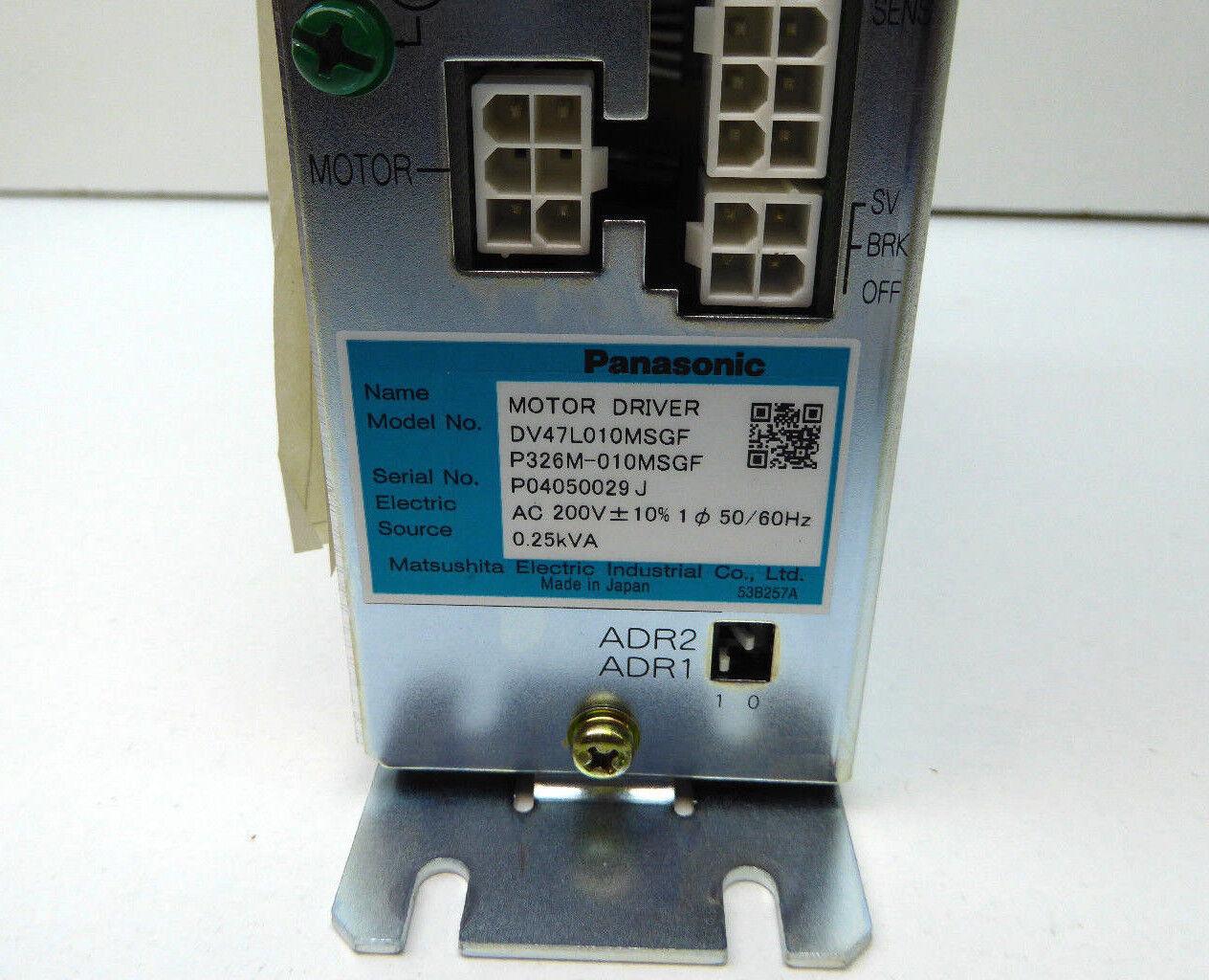 Panasonic P326M-010MSGF Panadac DV47L010MSGH Servo Driver Brand New 4