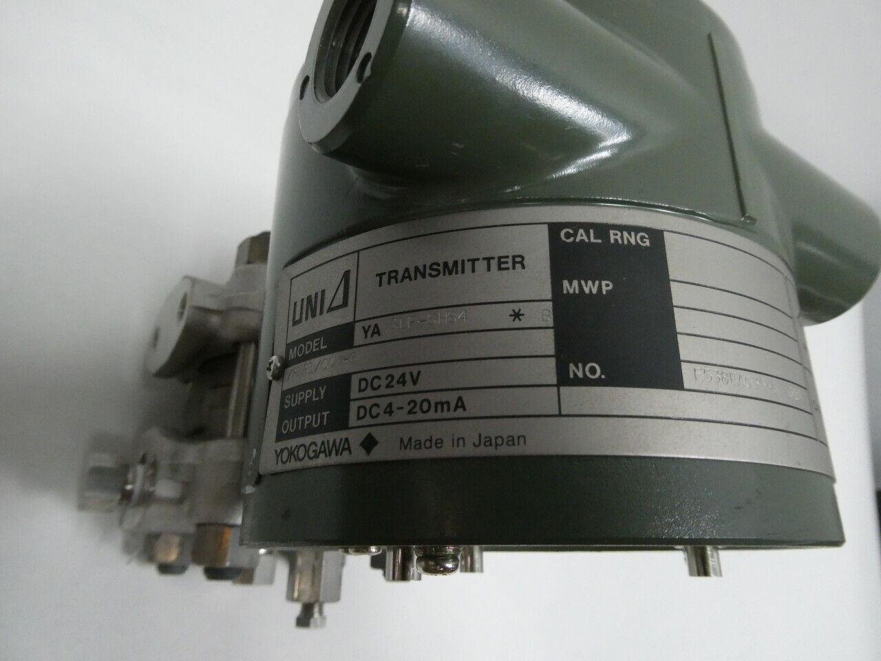 Yokogawa YA31F-SHS4/FMF1/COM-B Uni differential pressure transmitter 24v-dc 3