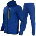 Men's Hooded Plus Size Running Trousers Sweater Sportswear Casual Sets 5