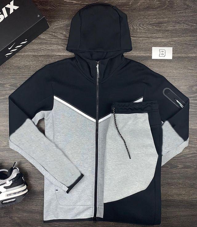 Men's Sportswear Trousers Sweater Hooded Athleisure Set 2