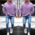 Printed Sweatshirt Workwear Long Sleeve Jacket Hooded Sweatshirt 2