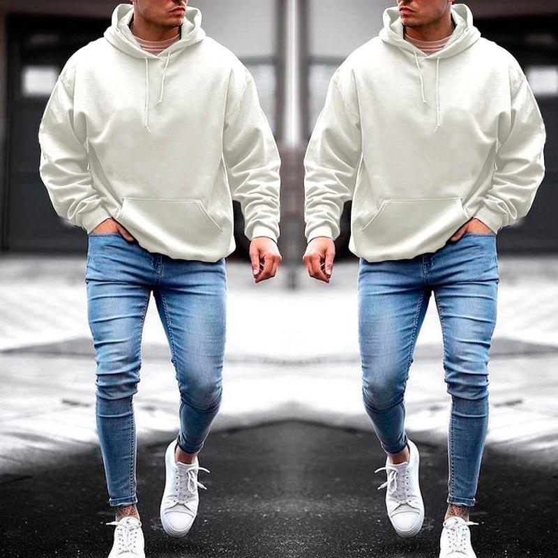 Printed Sweatshirt Workwear Long Sleeve Jacket Hooded Sweatshirt 3