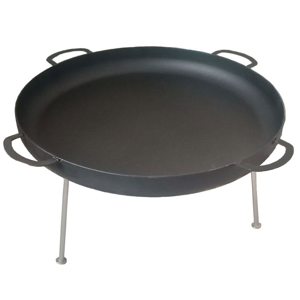 69.5cm, 85cm Carbon Steel Camping Grill Pan Paella Pan Fry Pan