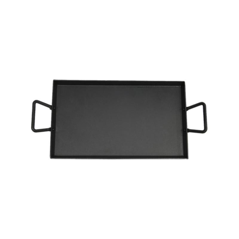 Small Rectangular Carbon Steel Grill Pan with Pre-seasoned Oil Coating