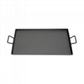 Big Rectangular Carbon Steel Grill Pan