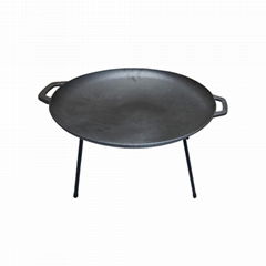 Cast Iron Grill Pan with Pre-seasoned Oil Coating