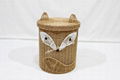 Poly Rattan Animal Basket for Home