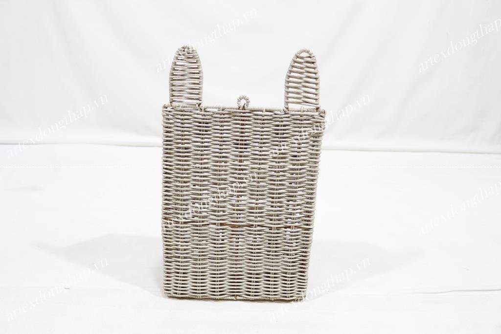 Poly rattan wall tray, cat shape - CH4053A-1GY 4
