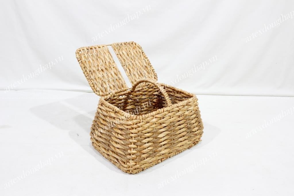 Rect Water Hyacinth Picnic Basket - SD4447A-1NA 2