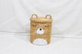 Water Hyacinth Bear Storage Basket -