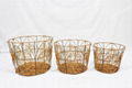 New Design Poly Rattan Storage Basket, Home Furniture-CH3963A-3BR