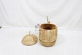 Handwoven Whale Shaped Basket – Natural Water Hyacinth Storage Bin 3