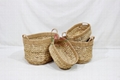 Handmade Oval Basket – Eco-Friendly Water Hyacinth Organizer-SD20614B-4MC