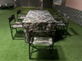 1*2米折疊會議桌椅套裝戶外便攜行軍指揮桌 野營休閑野餐桌凳 