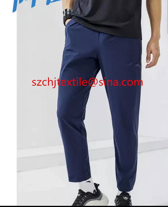 woven poly stretch/spandex sports trousers fabric 2