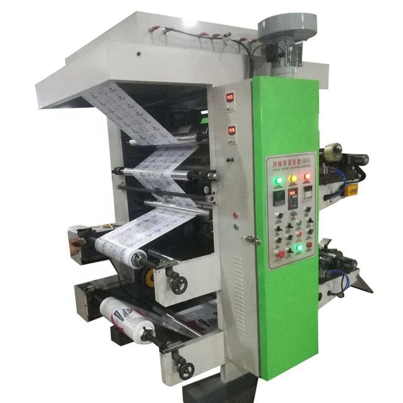NXZ Series 2 Color inline Flexographic Printing Machine - connect to extruder