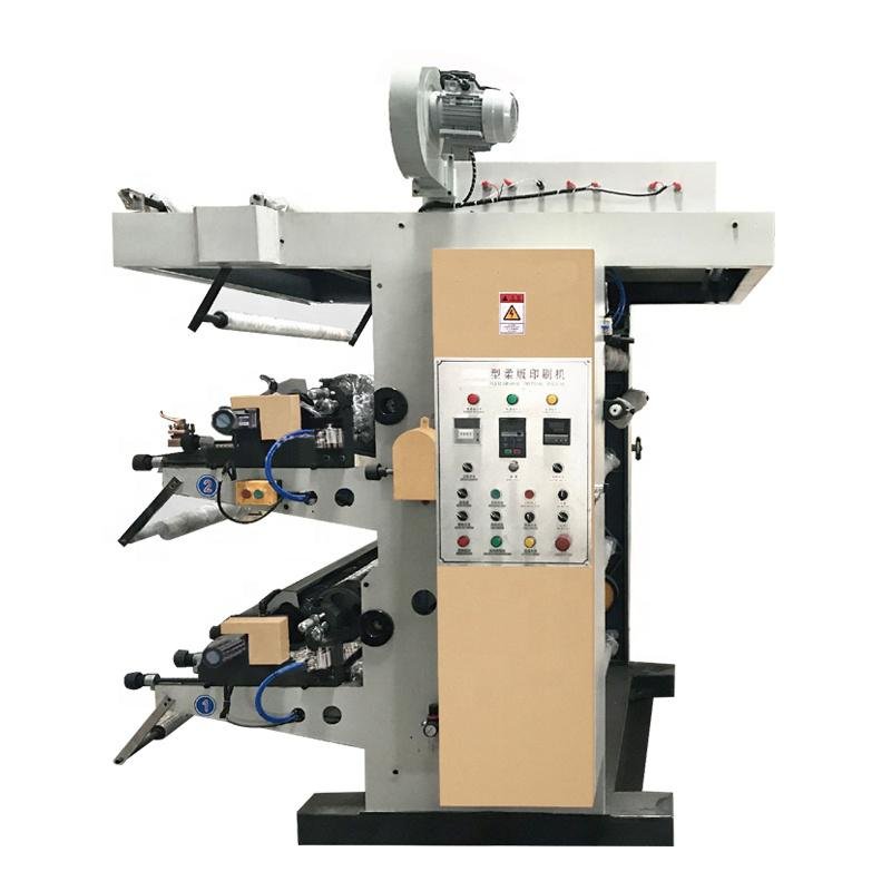 NXZ Series 2 Color inline Flexographic Printing Machine - connect to extruder 3