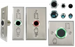 外出按鈕系列:紅外線非接觸式,不鏽鋼機械式按鈕