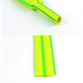 黃綠條紋熱縮管 柔軟阻燃聚烯烴熱收縮管 熱縮管批發 3