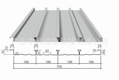 闭口式楼承板 镀锌板压型钢板镀锌瓦楞板 2
