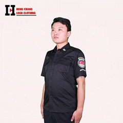 Security Check Black Summer Half Sleeve Shirt Uniform for Men