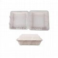 Bagasse Tableware Clamshell Boxes with