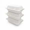 9×6in Biodegradable Clamshell 1-CP