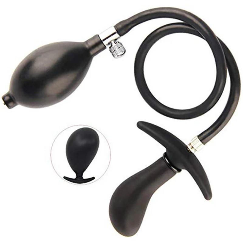 Flared Base Inflatable Butt Plug Trainer for Comfortable Long-Term Wear,