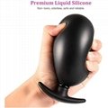 Flared Base Inflatable Butt Plug Trainer for Comfortable Long-Term Wear, 3