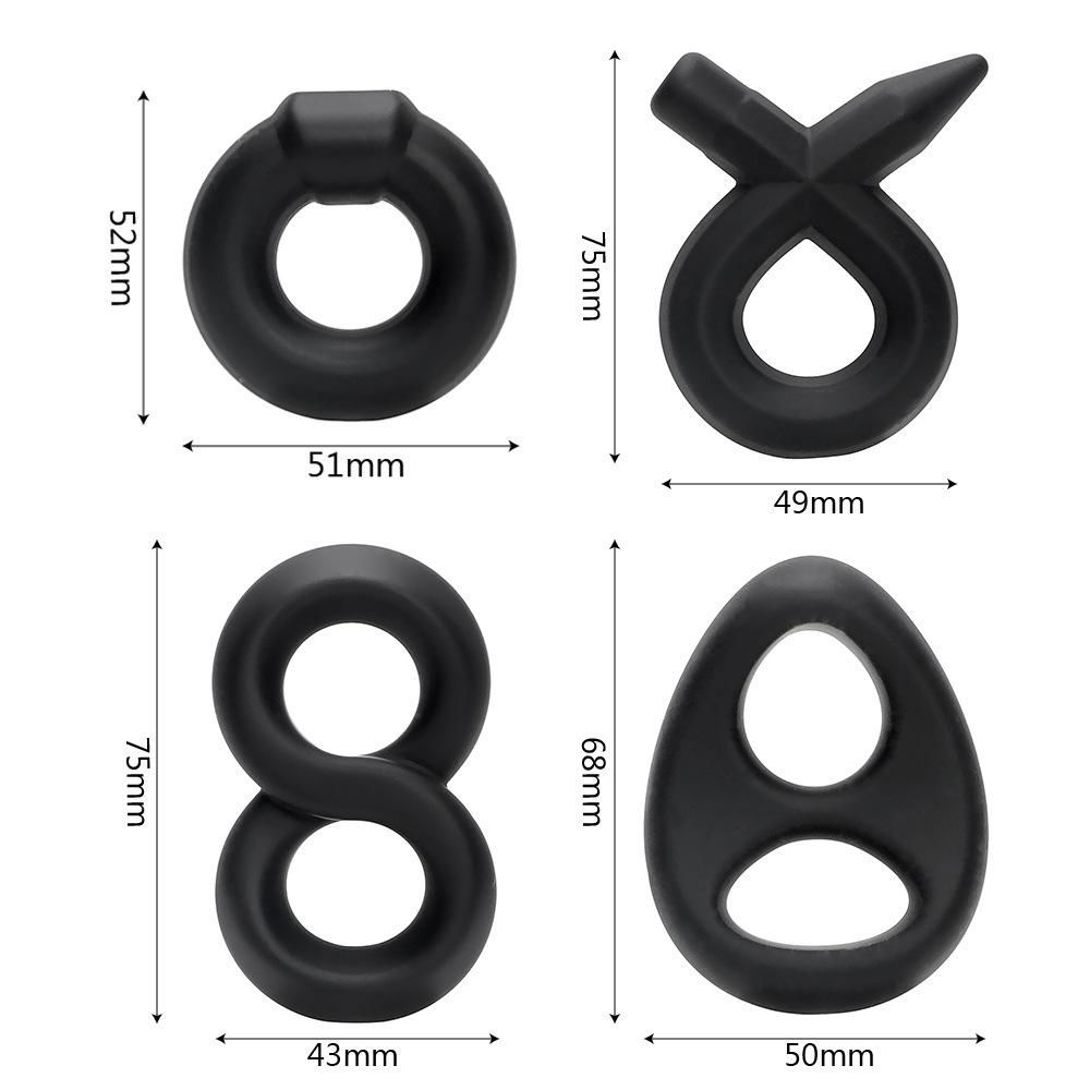 Premium Stretchy Silicone Cock Ring for Enhancing Erection