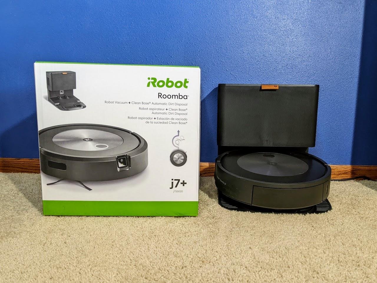 iRobots Roomba j7+ Self-Emptying Robot Vacuum Cleaner - Original - I R ...