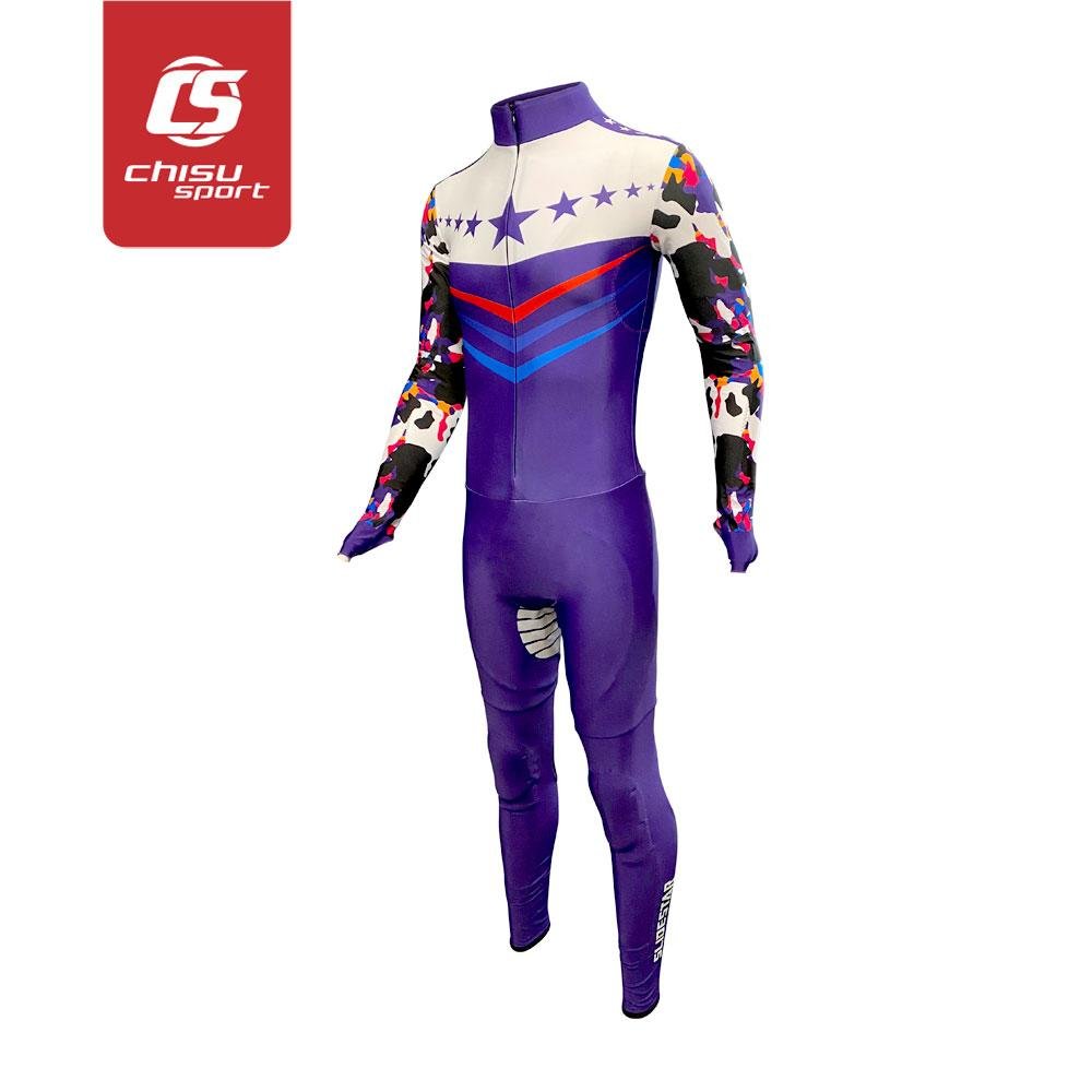 chisusport sublimation short track speed skating suit skinsuit racing suit 