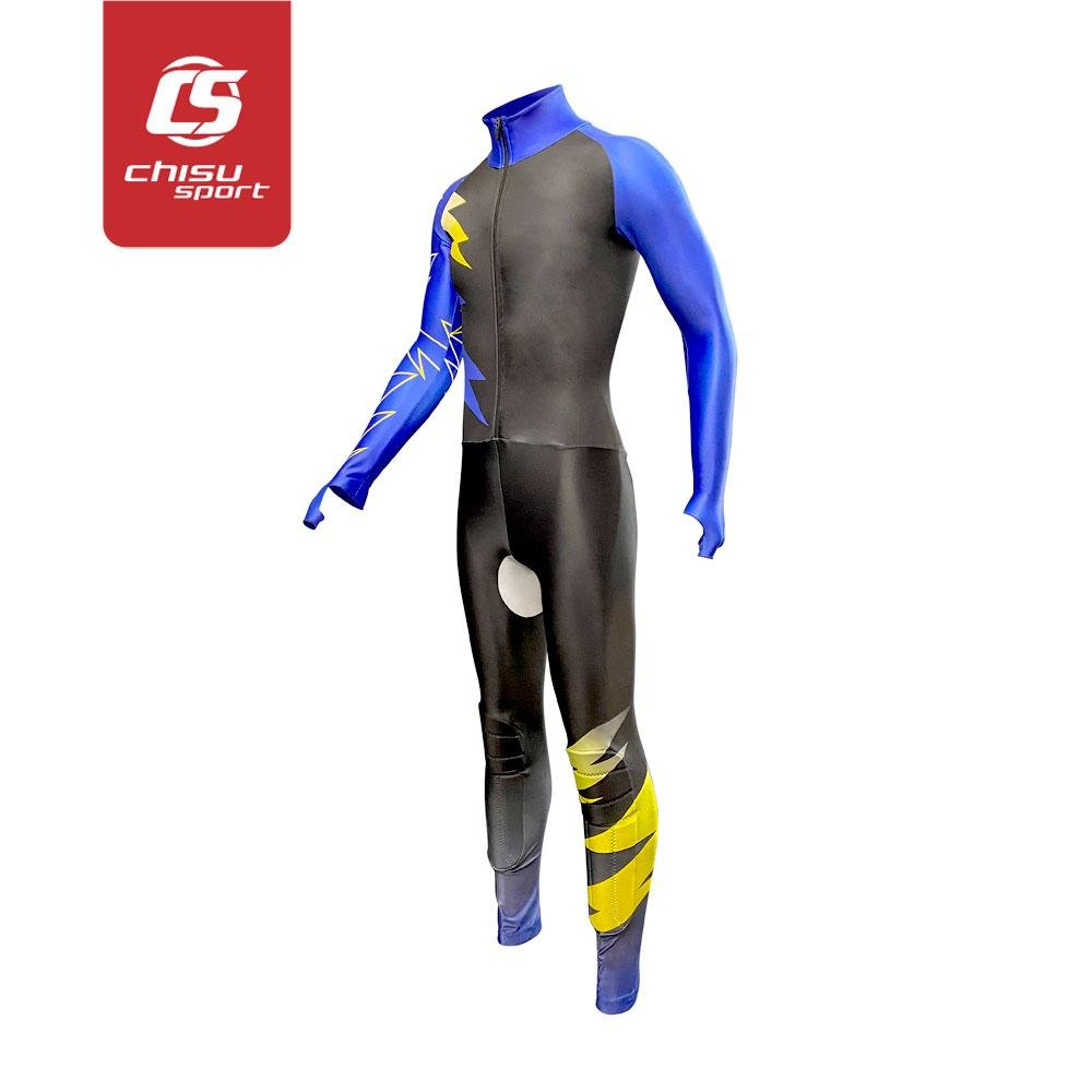 chisusport sublimation short track speed skating suit skinsuit racing suit  2