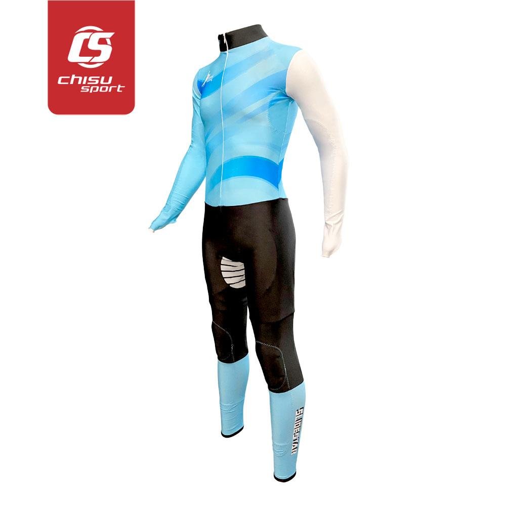 chisusport sublimation short track speed skating suit skinsuit racing suit  3