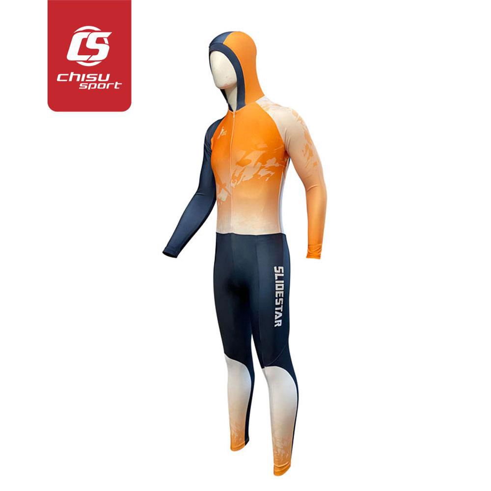 Chisusport Sublimation  Custom Ice Long Track Speed Skating suit teamwear 2