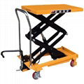 Manual hydraulic lifting platform small elevator flat mobile electric platform v 4