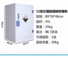 PP器皿柜玻璃器皿柜实验室药品柜酸碱柜