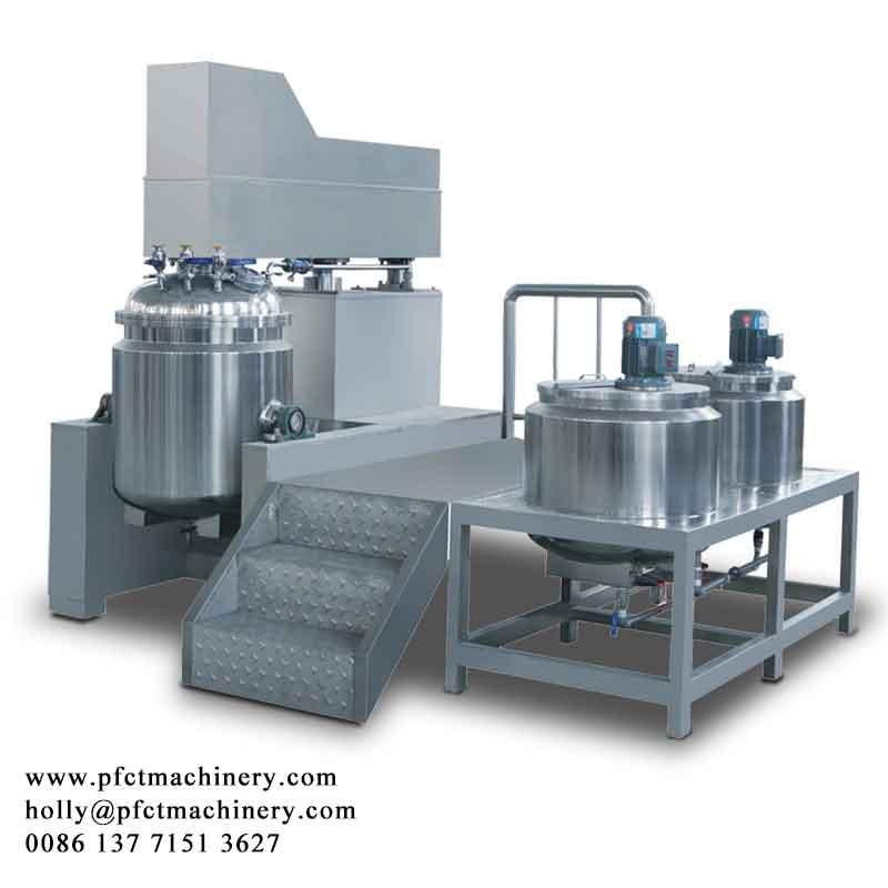 Cosmetic creams vacuum emulsifying mixer 