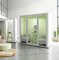 Soundproof Booths For Offices - M Size      4 Person Desk Pod       2