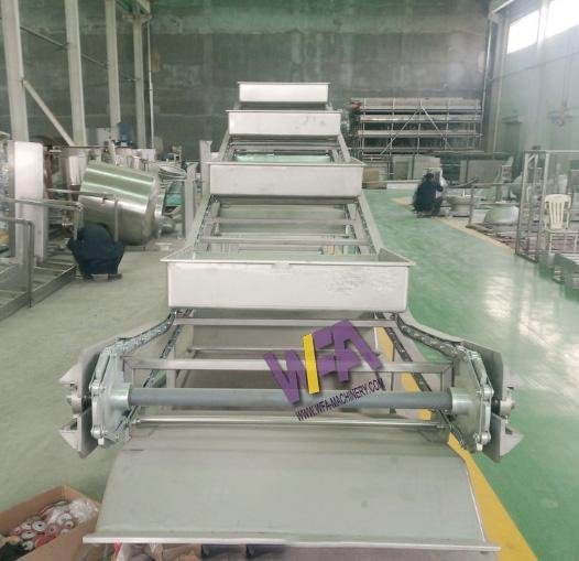 White Offal Synchronous Inspection Conveyor For Cattle Slaughtering Line 4