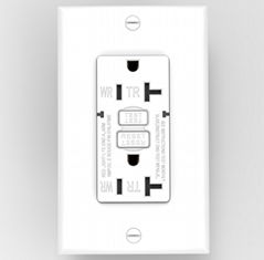 Self Monitoring GFCI, Duplex Receptacle, Outlet, Duplex Socket, TR/WR GFCI   